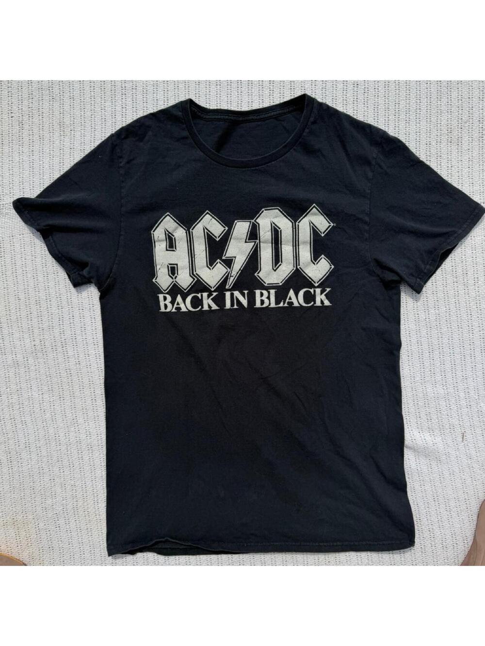AC/DC Back In Black Black Graphic T-Shirt